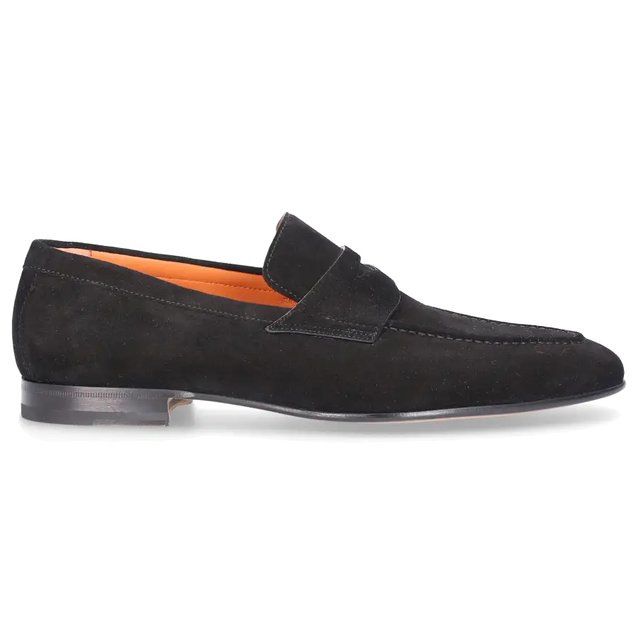 Santoni - Loafer 17511 Veloursleder - schwarz
