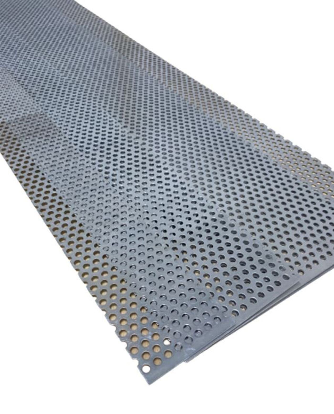 HandelHoffmann Lochblech 2 m Aluminium Lochblech in Streifen Blechstreifen Lochplatten, 0,8 mm