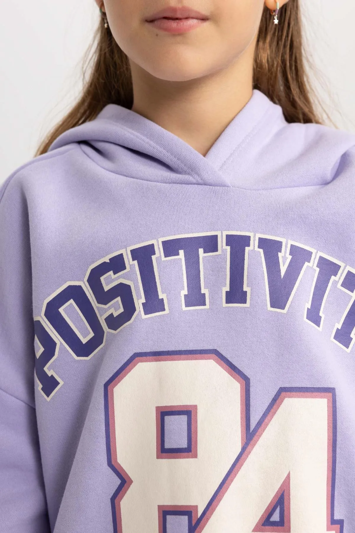 DeFacto  Dickes Kapuzen-Sweatshirt für Mädchen in Oversize-Passform mit weicher, flauschiger Innenseite
