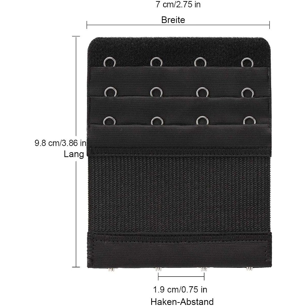 ZmdecQna BH-Verlängerung Damen BH-Verlängerer, Elastisch Weich,4 Haken/5 Haken Bra Extenders