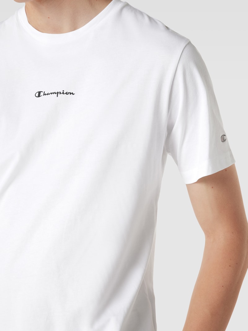 T-Shirt mit Label-Print Modell 'LEGACY CENTER' in weiß