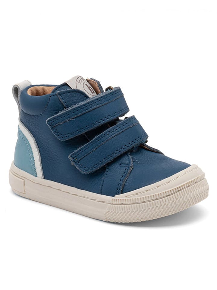 bisgaard Leder-Sneakers in Blau/ Hellblau/ Weiß günstig kaufen