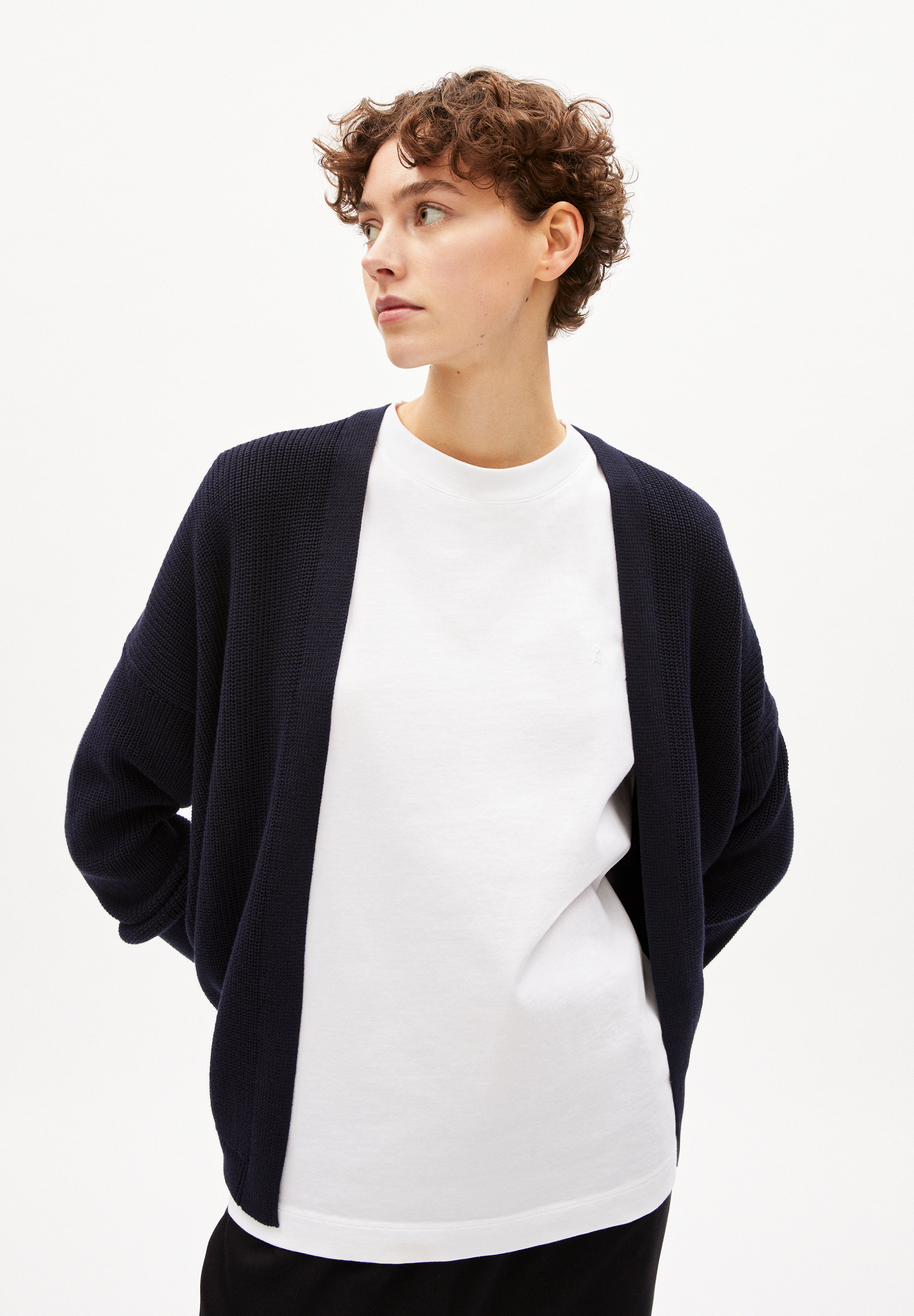 Strick Cardigan Loose Fit aus Bio-Baumwolle