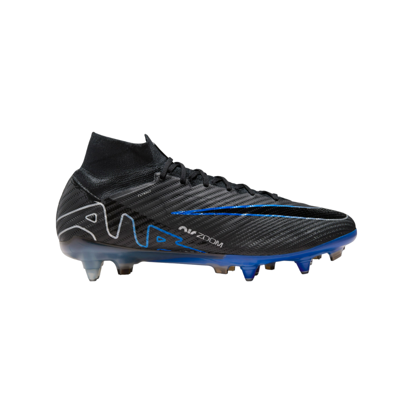 Nike Air Zoom Mercurial Superfly IX Elite SG-Pro AC Schwarz Silber Blau F040