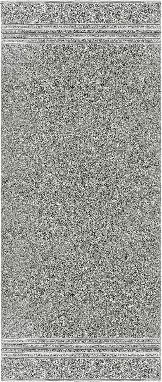 Lashuma Strandtücher London, Frottee (1-St), Liegetuch Frottee grau 85x200 cm
