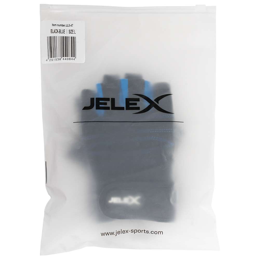 JELEX Fit gepolsterte Trainingshandschuhe schwarz-blau