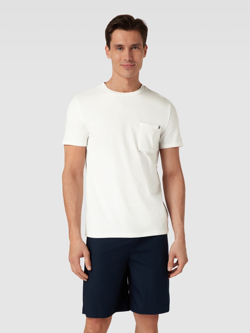 Pyjama mit Rundhalsausschnitt in marineblau