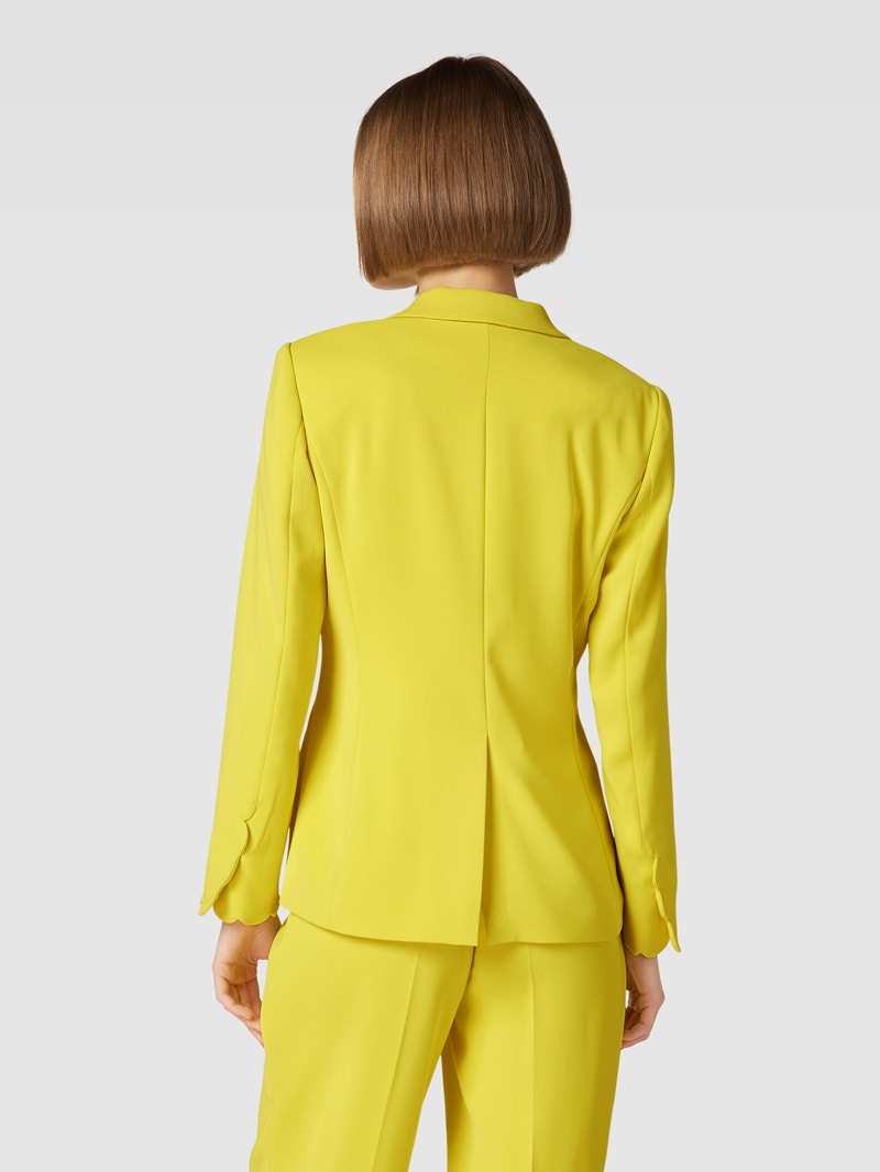 Blazer mit Reverskragen in neon gelb