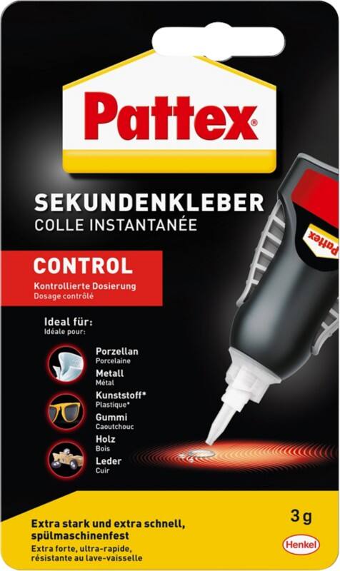 Pattex Sekundenkleber Permanent Matic Flüssig Transparent 3 g PST2C