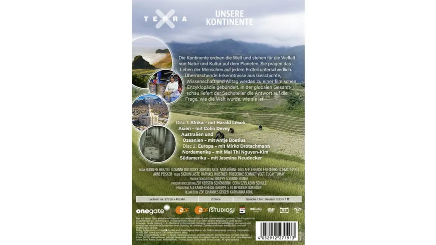 Terra X - Unsere Kontinente  [2 DVDs]