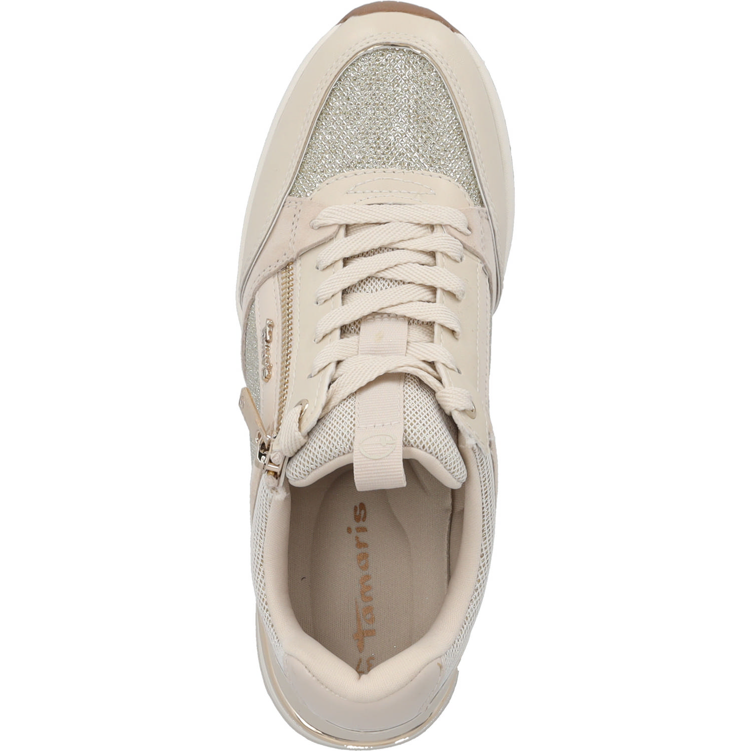 Tamaris 23703, Sneakers Low, Damen, Beige