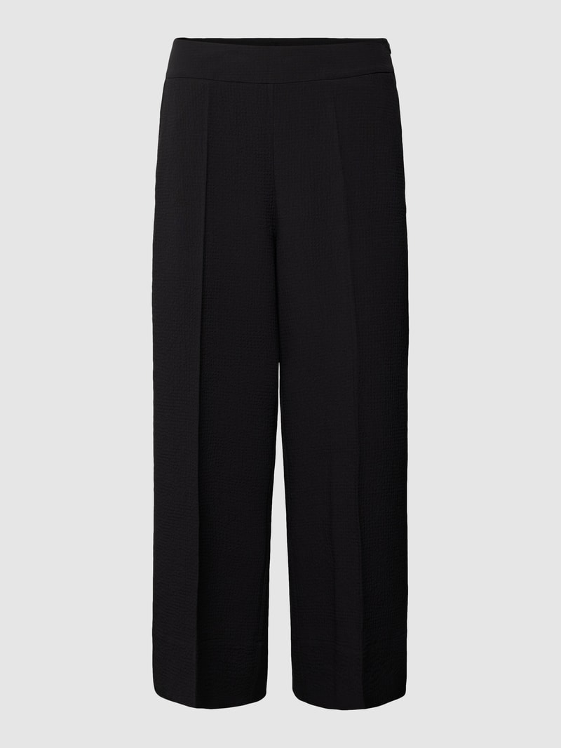 Stoffhose mit Strukturmuster Modell 'Misha' in schwarz