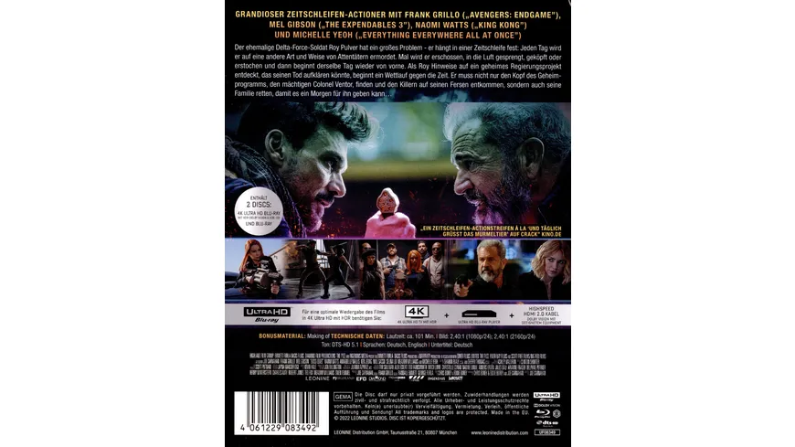 Boss Level - Mediabook - Limited Edtion  (+ Blu-ray 2D)