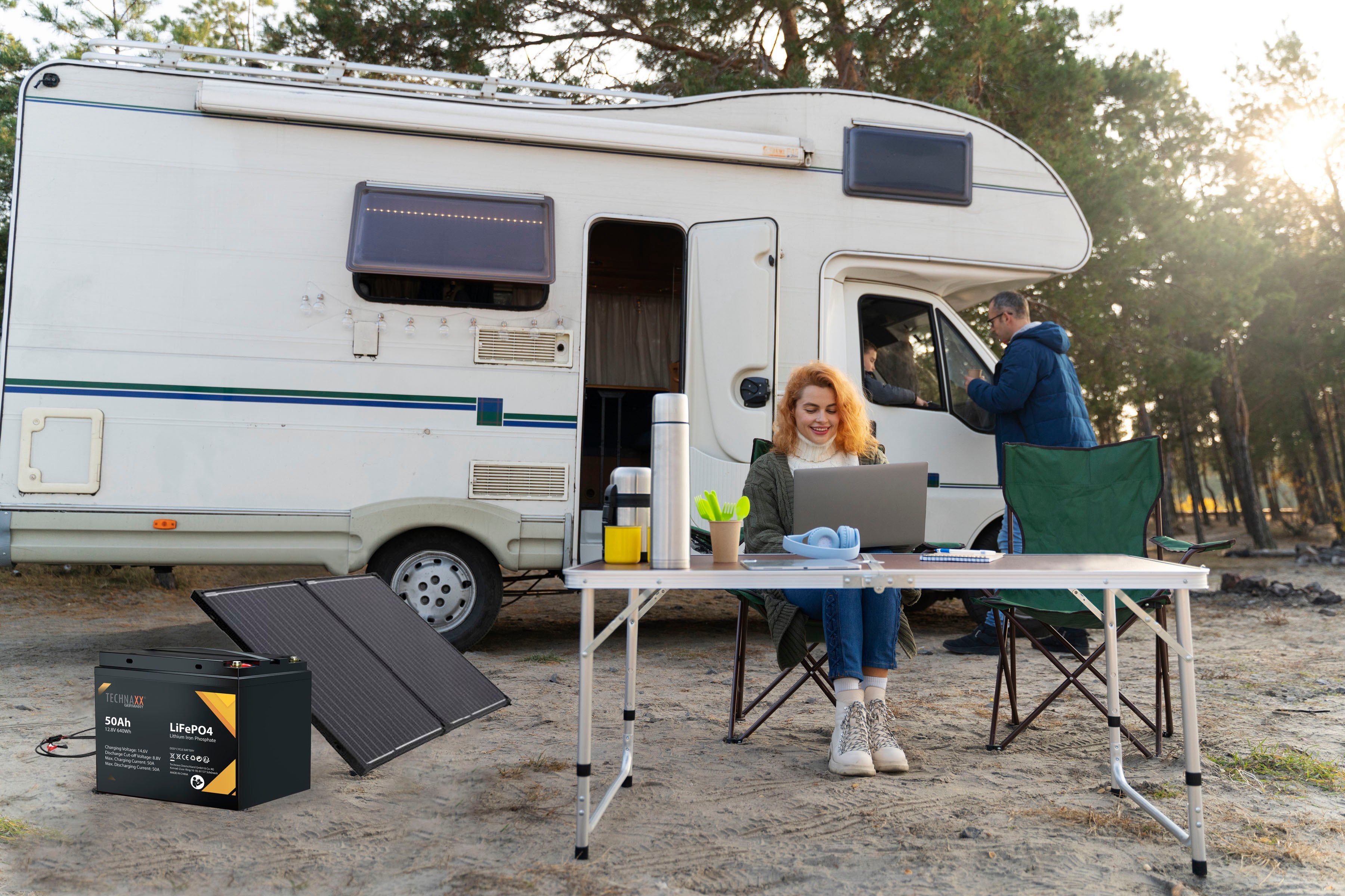 Technaxx Solarmodul TX-215, Monokristallin, 100 W, mit Laderegler