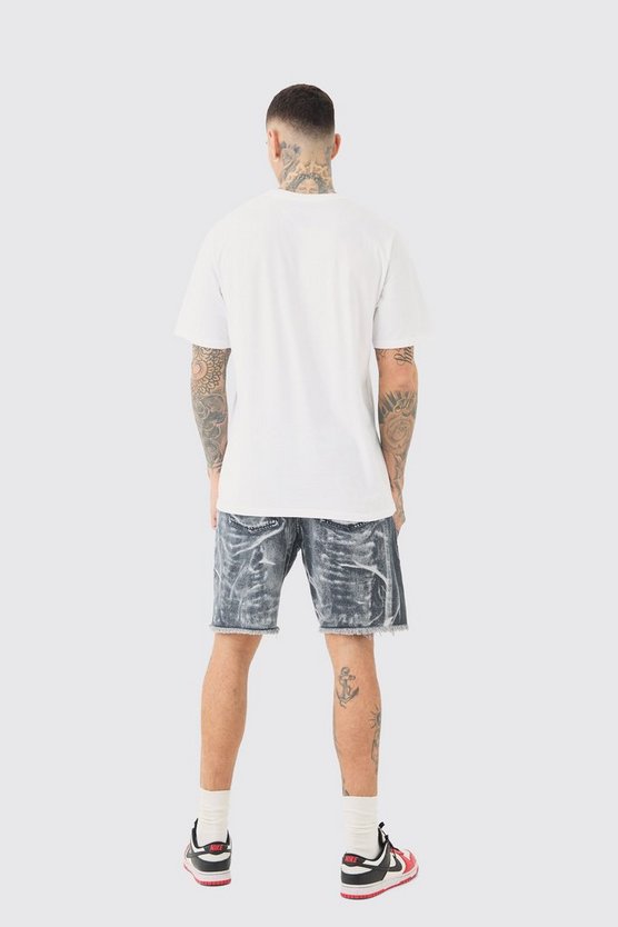 Tall Oversize T-Shirt mit Rolling Stones Print