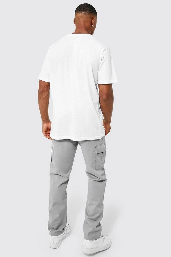 Twill Cargo-Hose mit geradem Bein