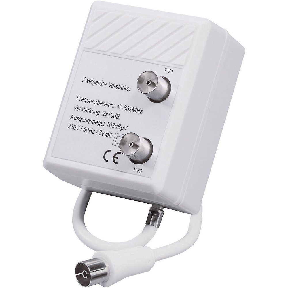 Renkforce Renkforce Kabel-TV Verstärker 2-fach 20 dB Leistungsverstärker
