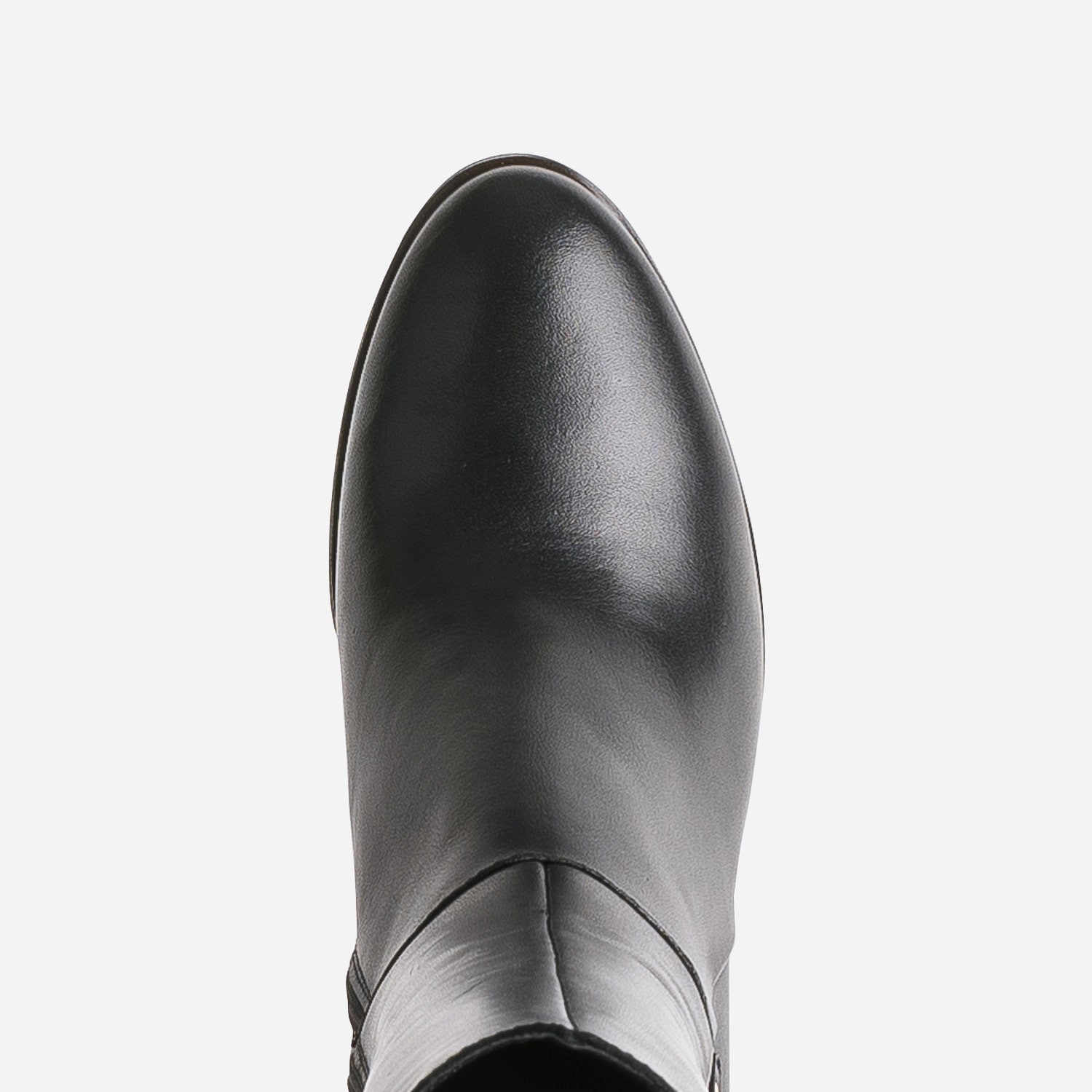 Botte noire éco-conçue en cuir