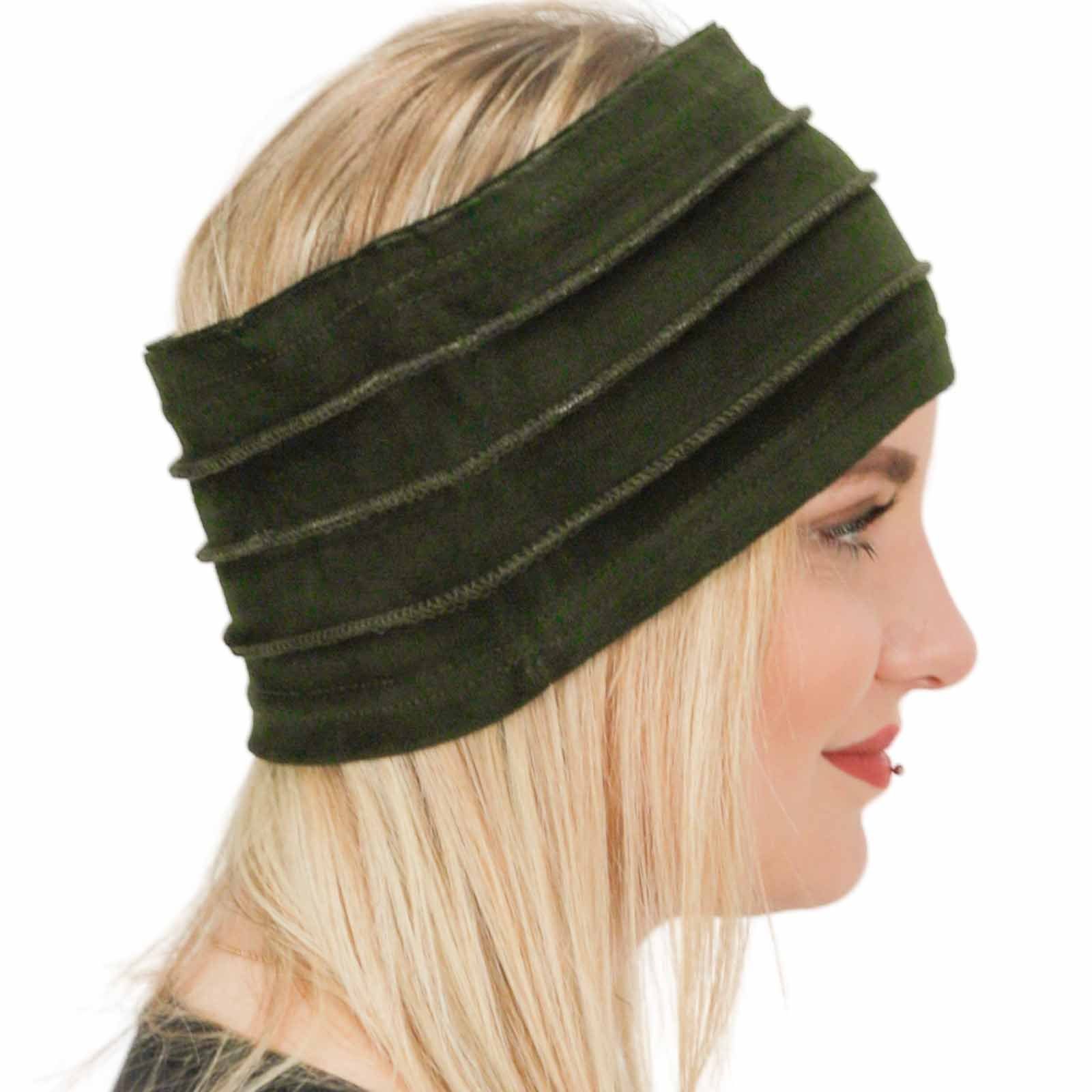 KUNST UND MAGIE Ohrenwärmer Ohrwärmer Dread Tube Damen Stirnband Samt in verschiedene Farben Fair