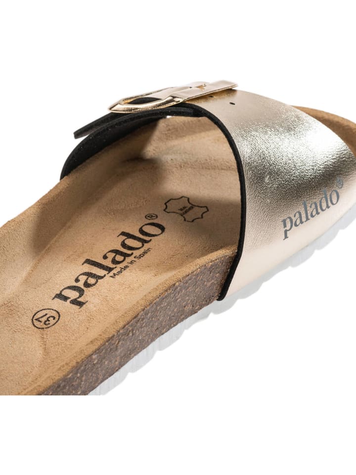 palado Pantoletten in Gold günstig kaufen