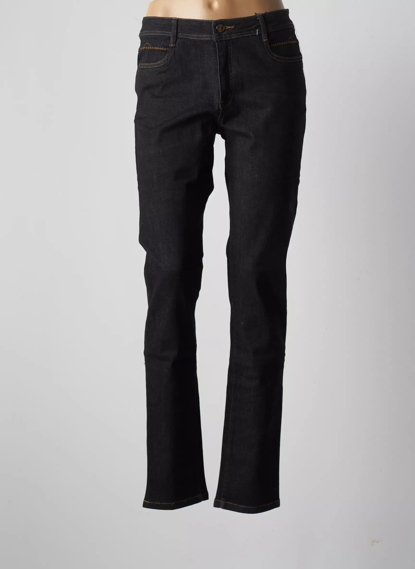 Youline Jeans Coupe Slim Femme couleur noir