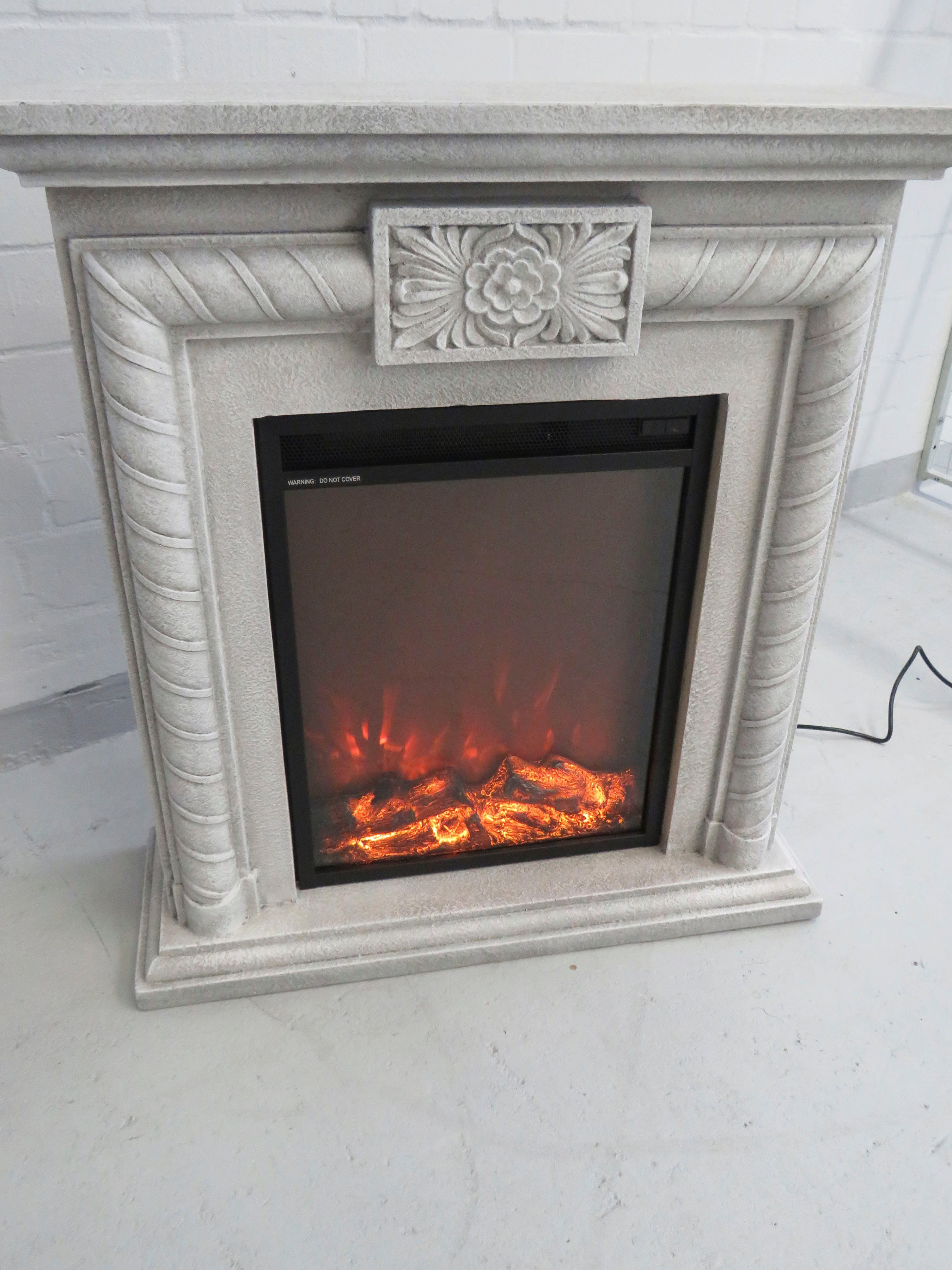 Heathus Elektrokamin Norderstedt, bis 1500 W Heizleistung, regelbares Flammenbild, Fernbedienung, Timer