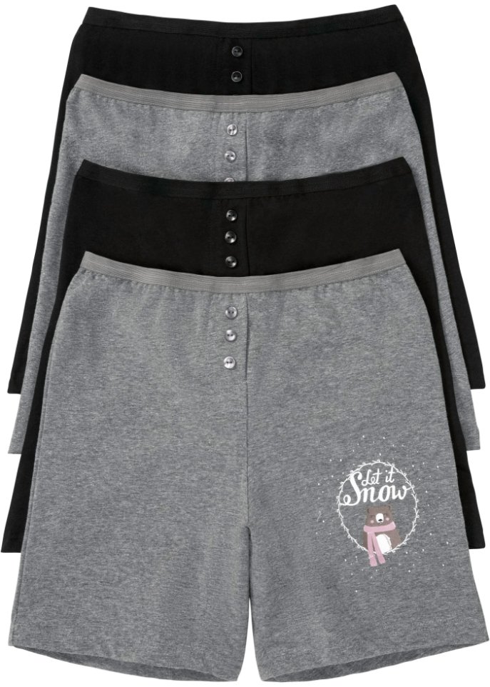Lange Boxer mit hohem Bund (4er Pack)