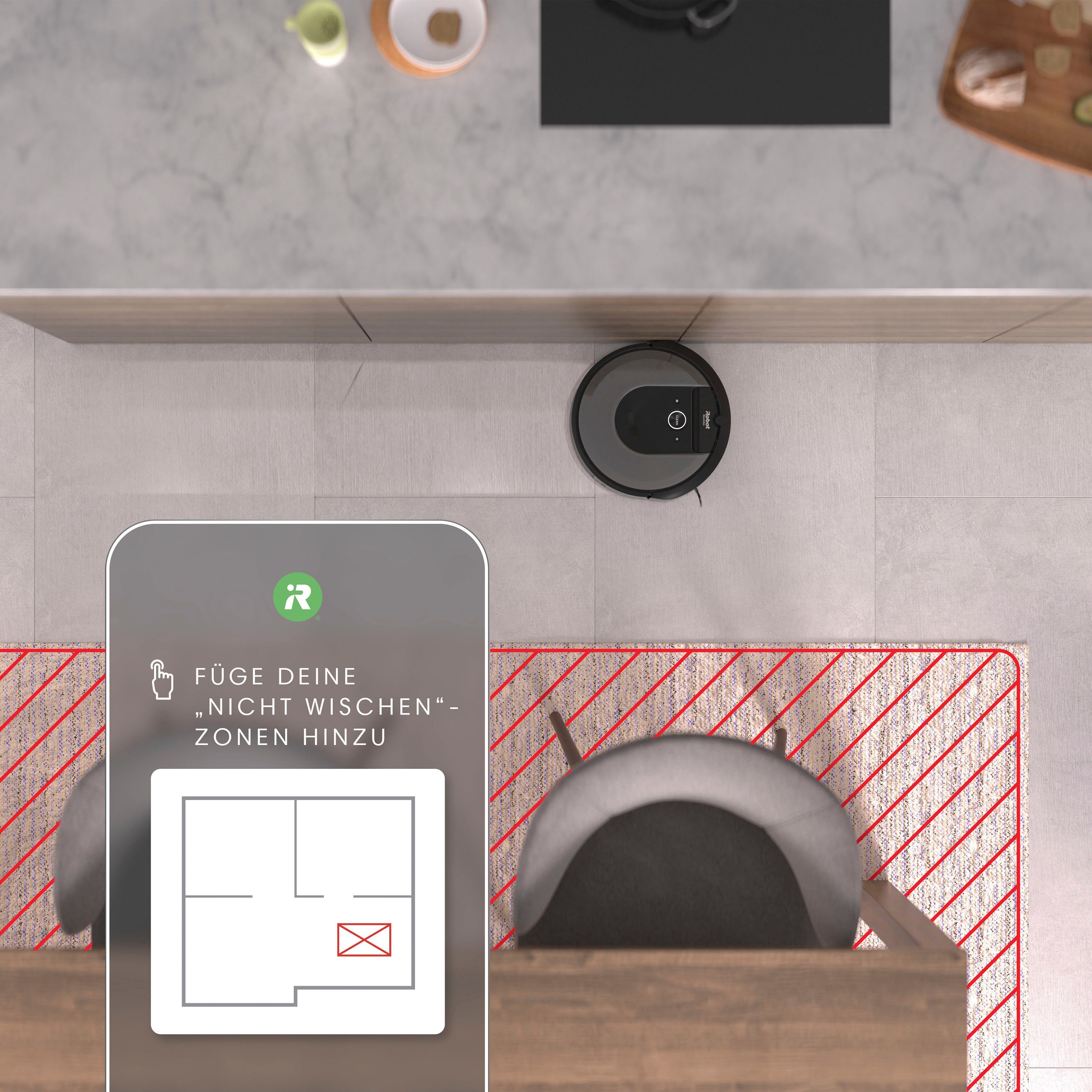 iRobot Saugroboter Roomba Combo i8+ (i857840) inkl. autom. Absaugstation, mit Beutel