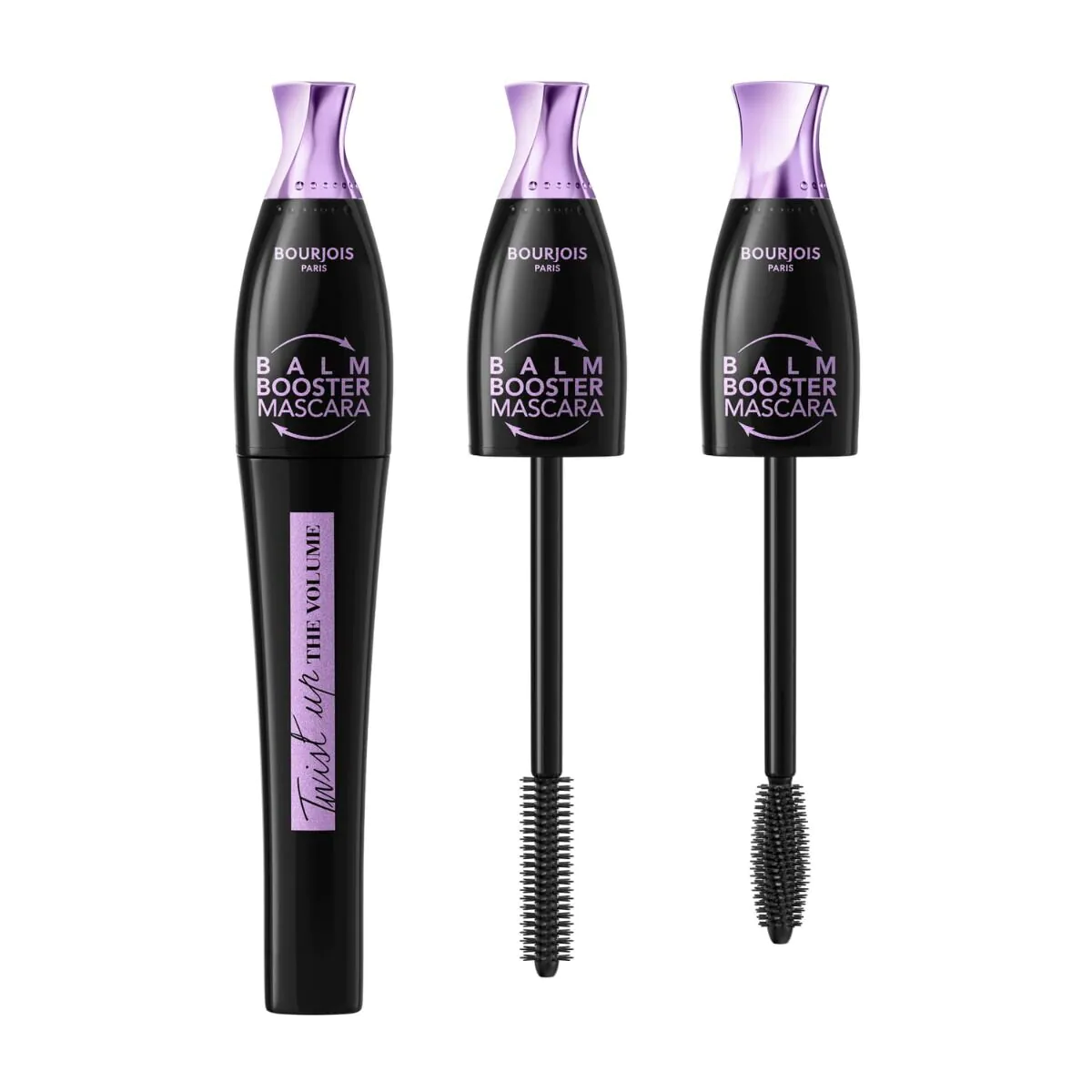 Bourjois blakstienų tušas „Twist Up The Volume Balm Booster“