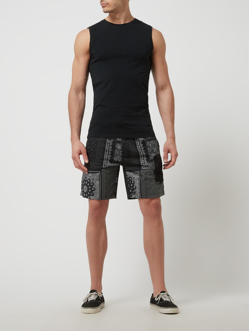 Tanktop mit Stretch-Anteil in schwarz