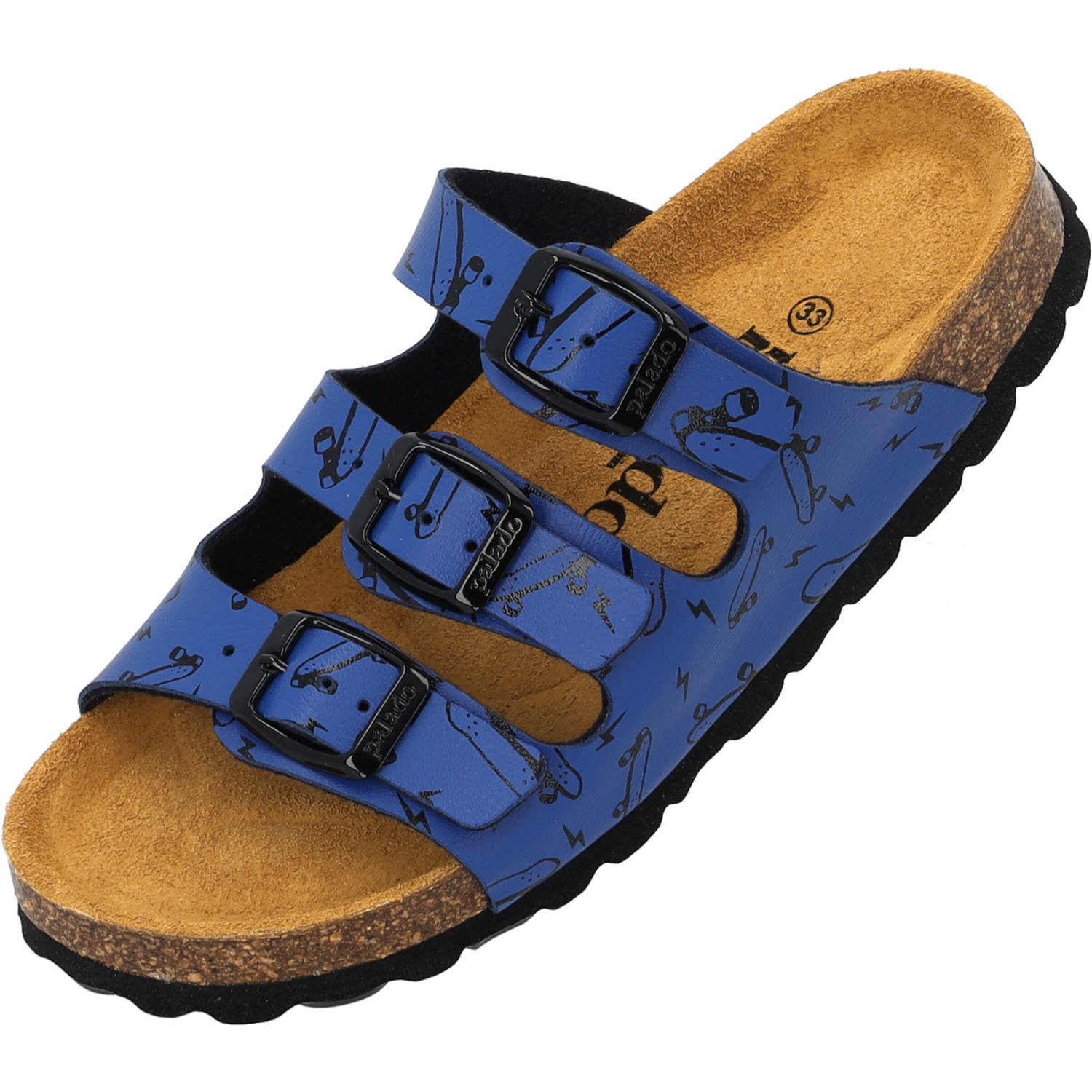 Palado Kids Capri B Print, Pantoletten, Kinder, Blau Skater