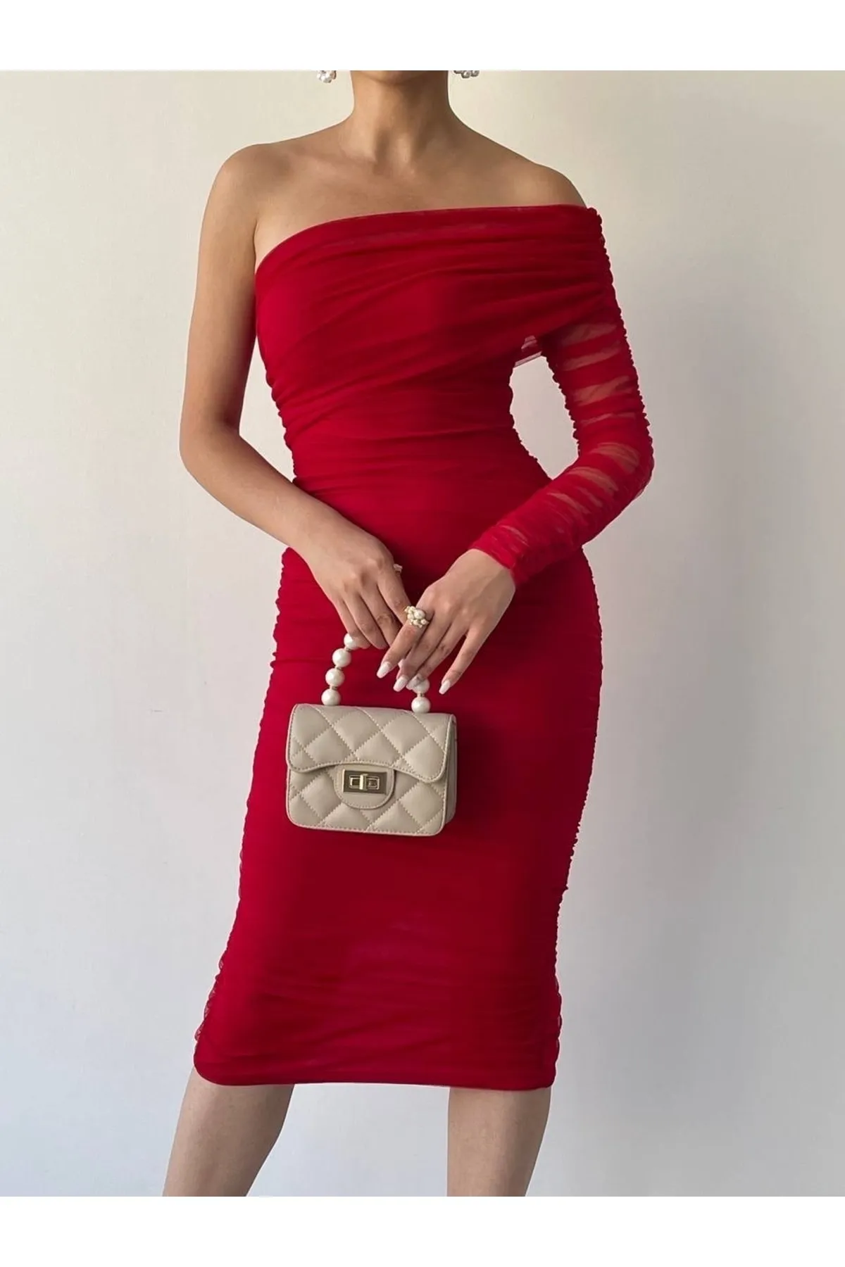 MY BELLA BUTİK  Kleid - Rot - Basic