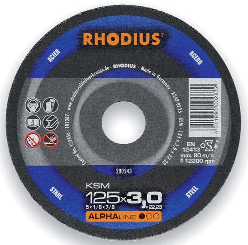 Rhodius 200550 KSM pjovimo diskas metalui 230 x 3,0 x 22,23 mm