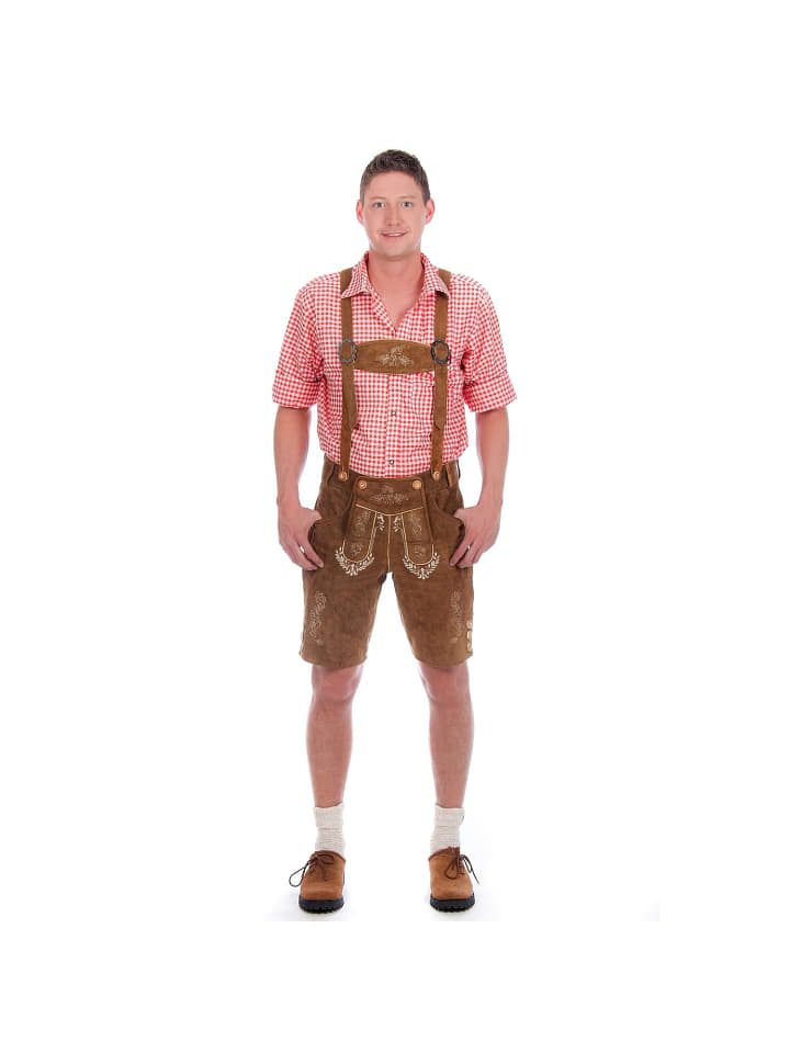 Edelnice Lederhose in hellbraun günstig kaufen