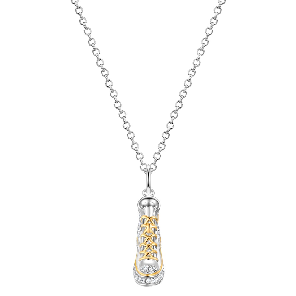 Glanzstücke München Chaîne baskets Argent sterling Oxyde de zirconium (CZ) en Argent collier