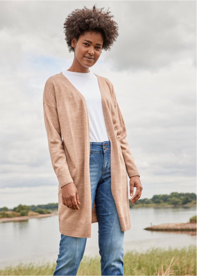Offene Strickjacke