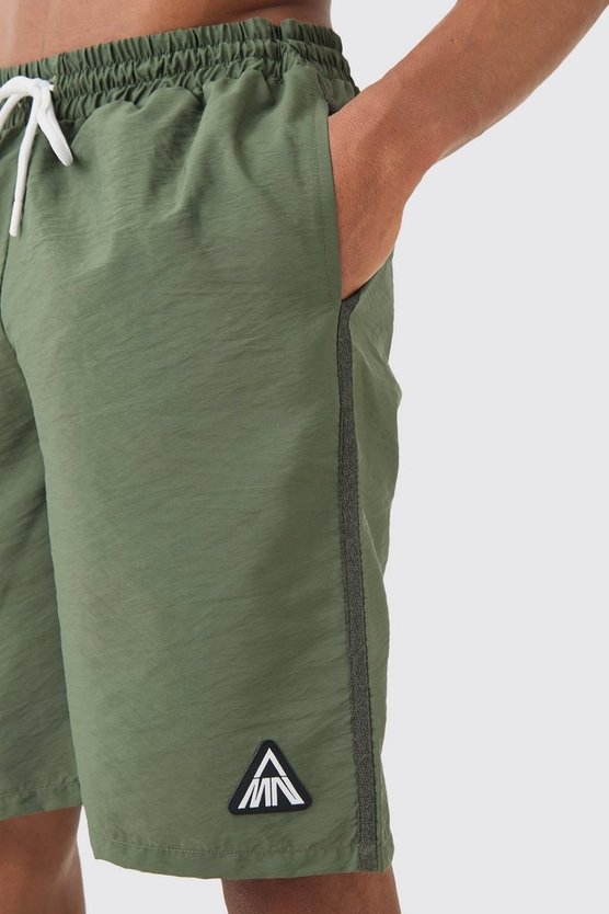 Man Triangle Crinkle Board Swim Short