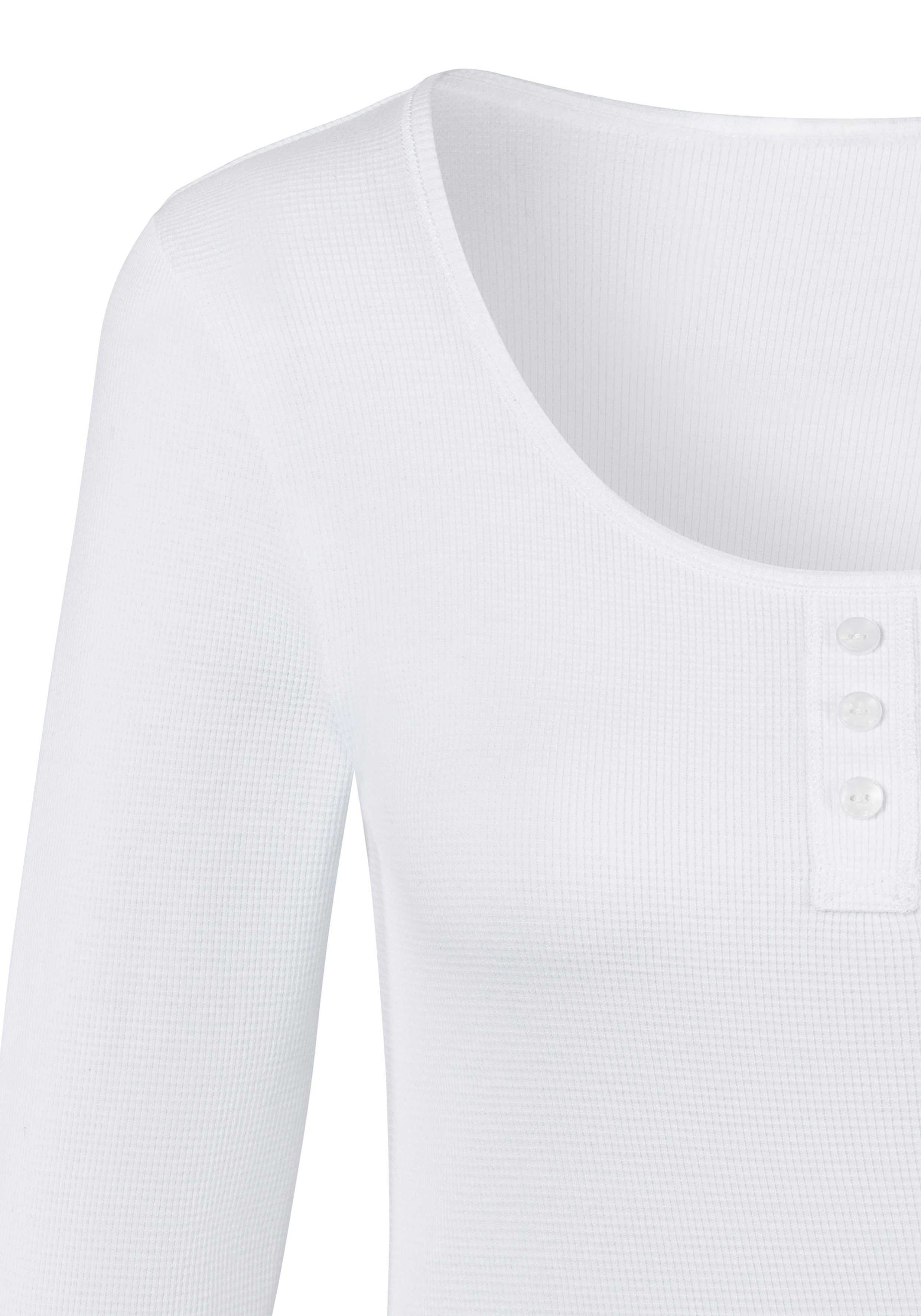 Bench. Langarmshirt (Packung, 2er-Pack) im Baumwoll-Piqué