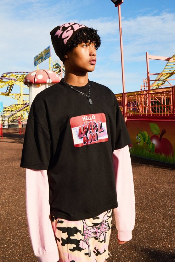 Kastiges Official Man T-Shirt mit Y2K Print