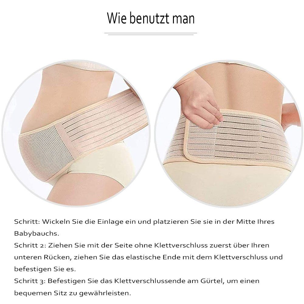 Sarfly Bauchband Bauchband Schwangerschaft Schwangerschaftsgürtel (1-tlg., größenverstellbarer Stützgürtel-Bauchband) für Sport-Bump Support Band