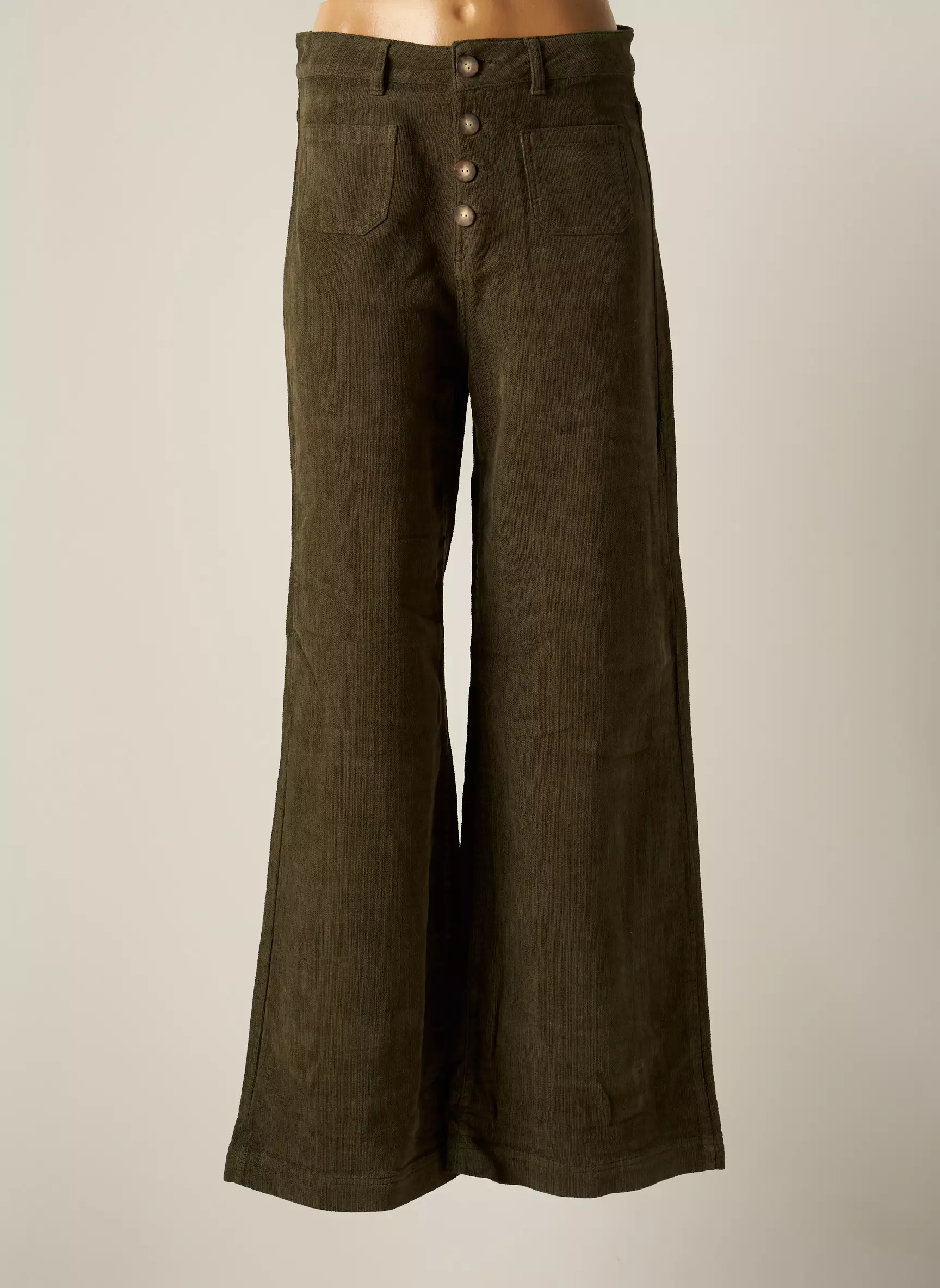 Smf Pantalons Larges Femme couleur vert