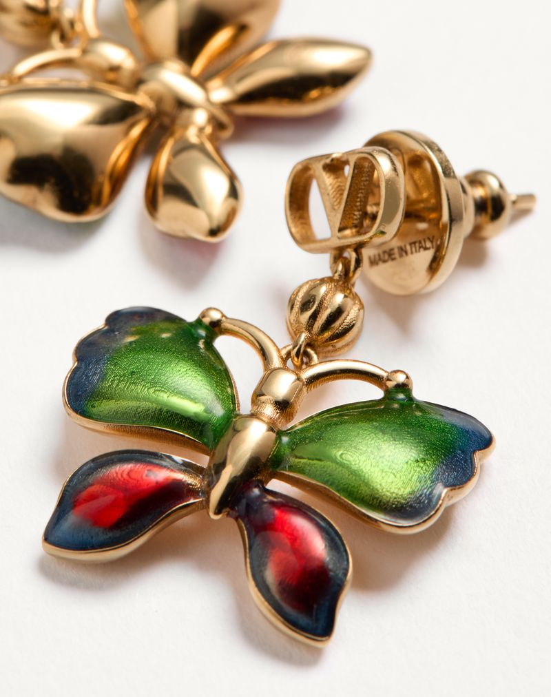 Flutterby metal- og emaljeøreringe