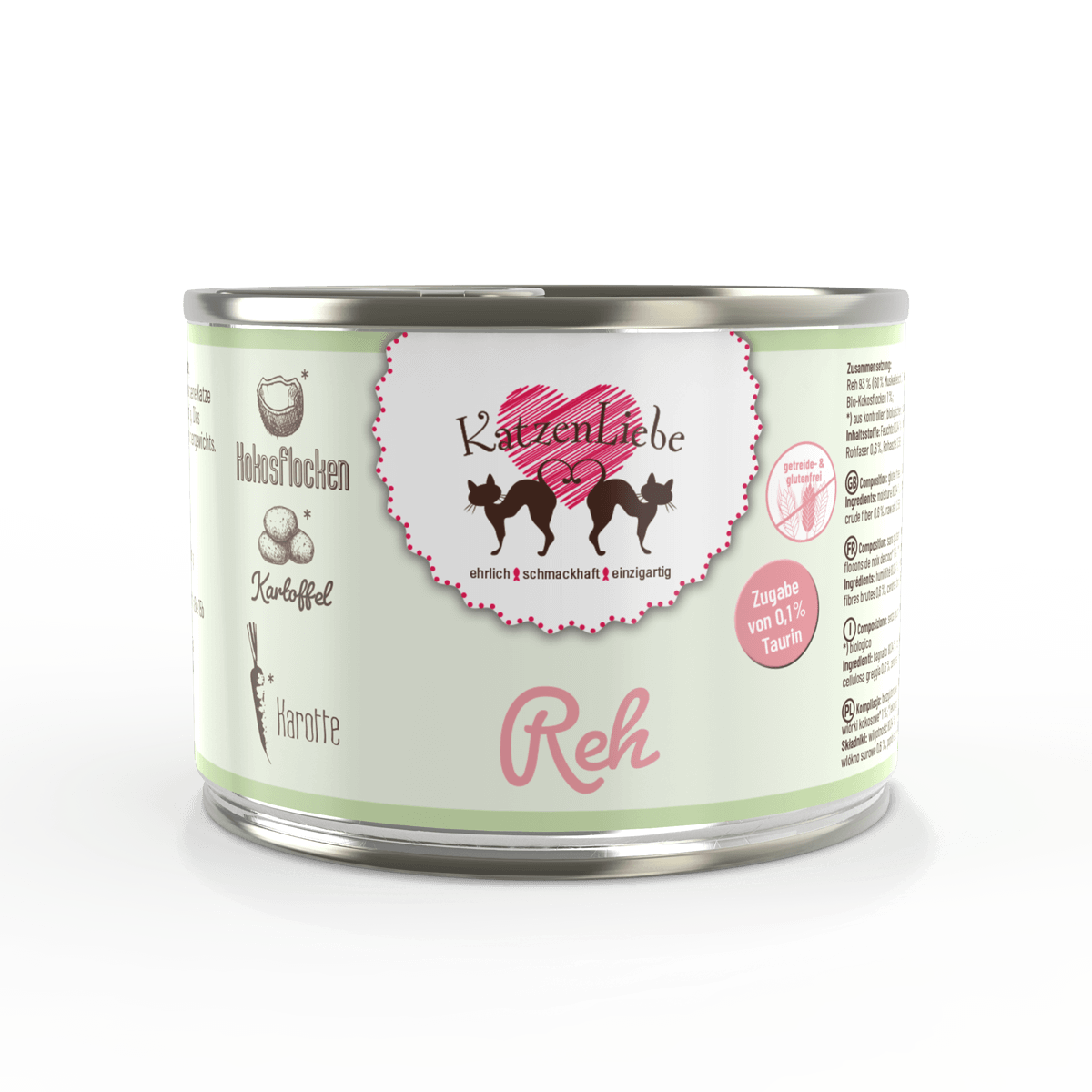 KatzenLiebe Nassfutter KatzenLiebe Adult 12x200g Reh