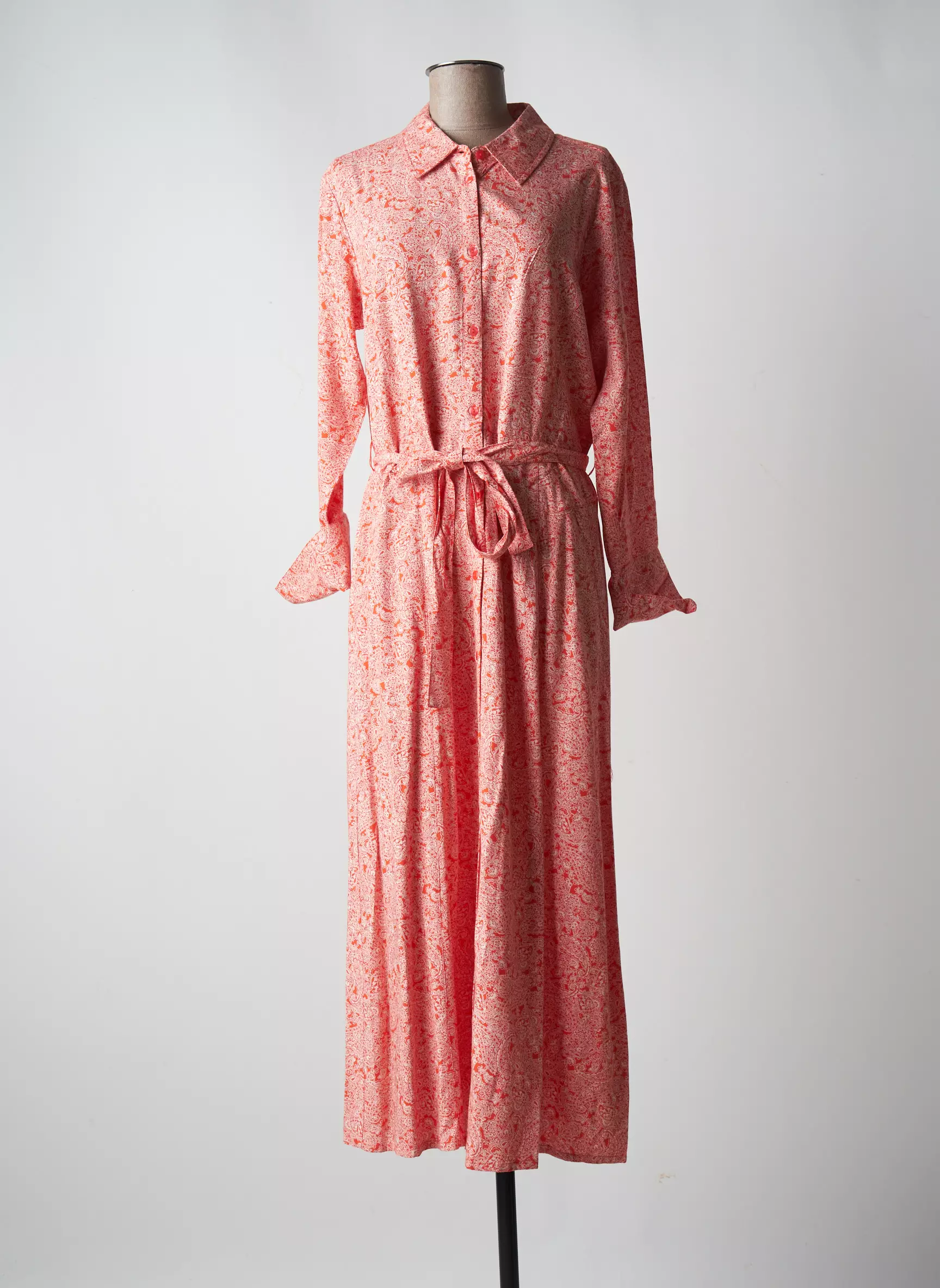 Cream Robes Longues Femme couleur orange