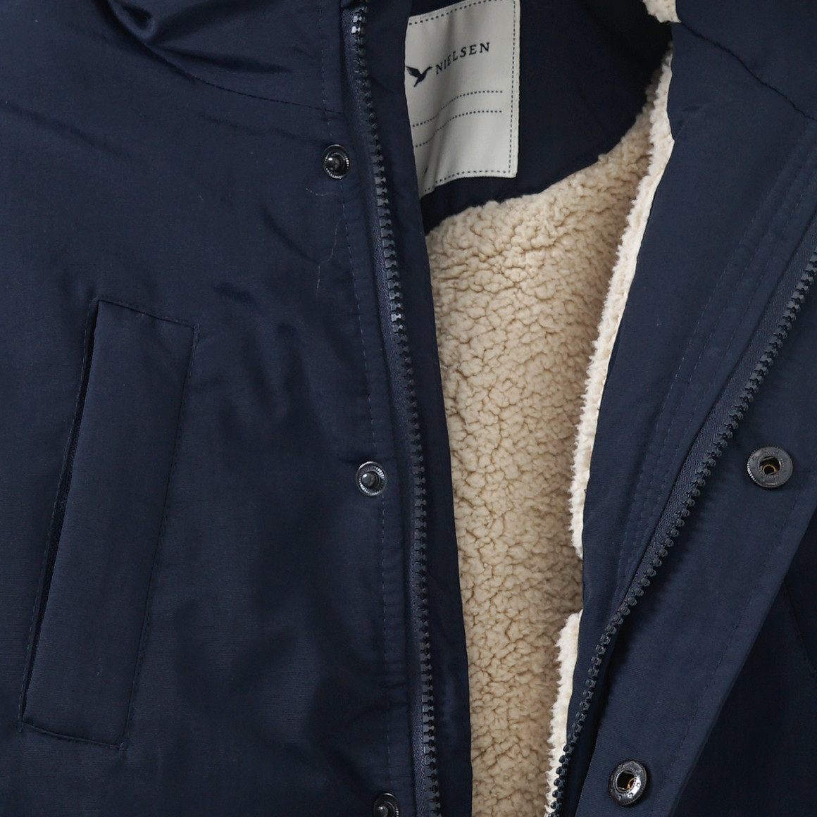 Jungen Parka mit Fellimitat