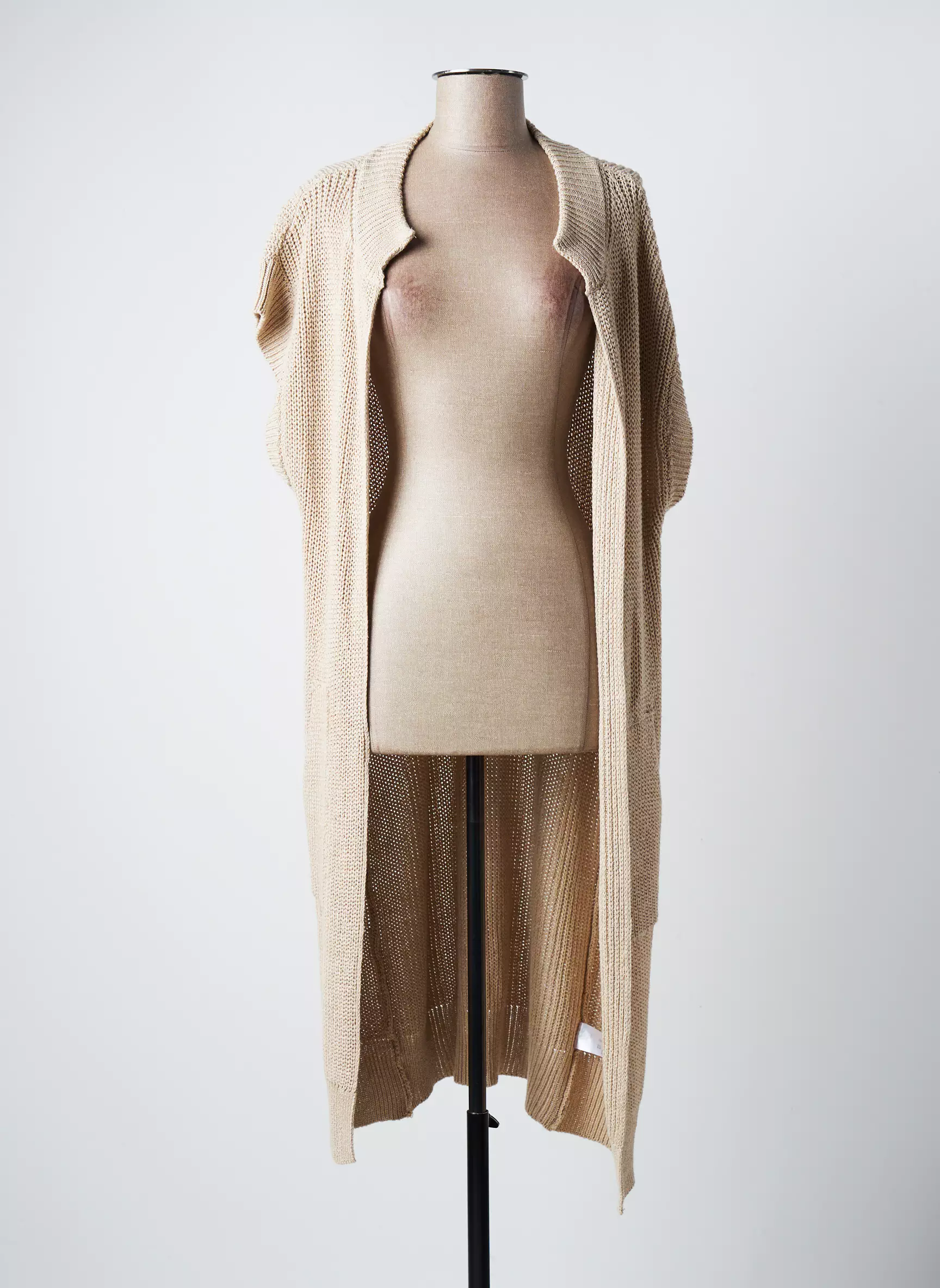 Signe Nature Gilets Manches Courtes Femme couleur beige