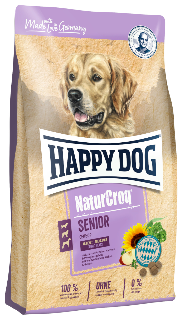 HAPPY DOG Hundetrockenfutter HAPPY DOG NaturCroq Senior 15 kg