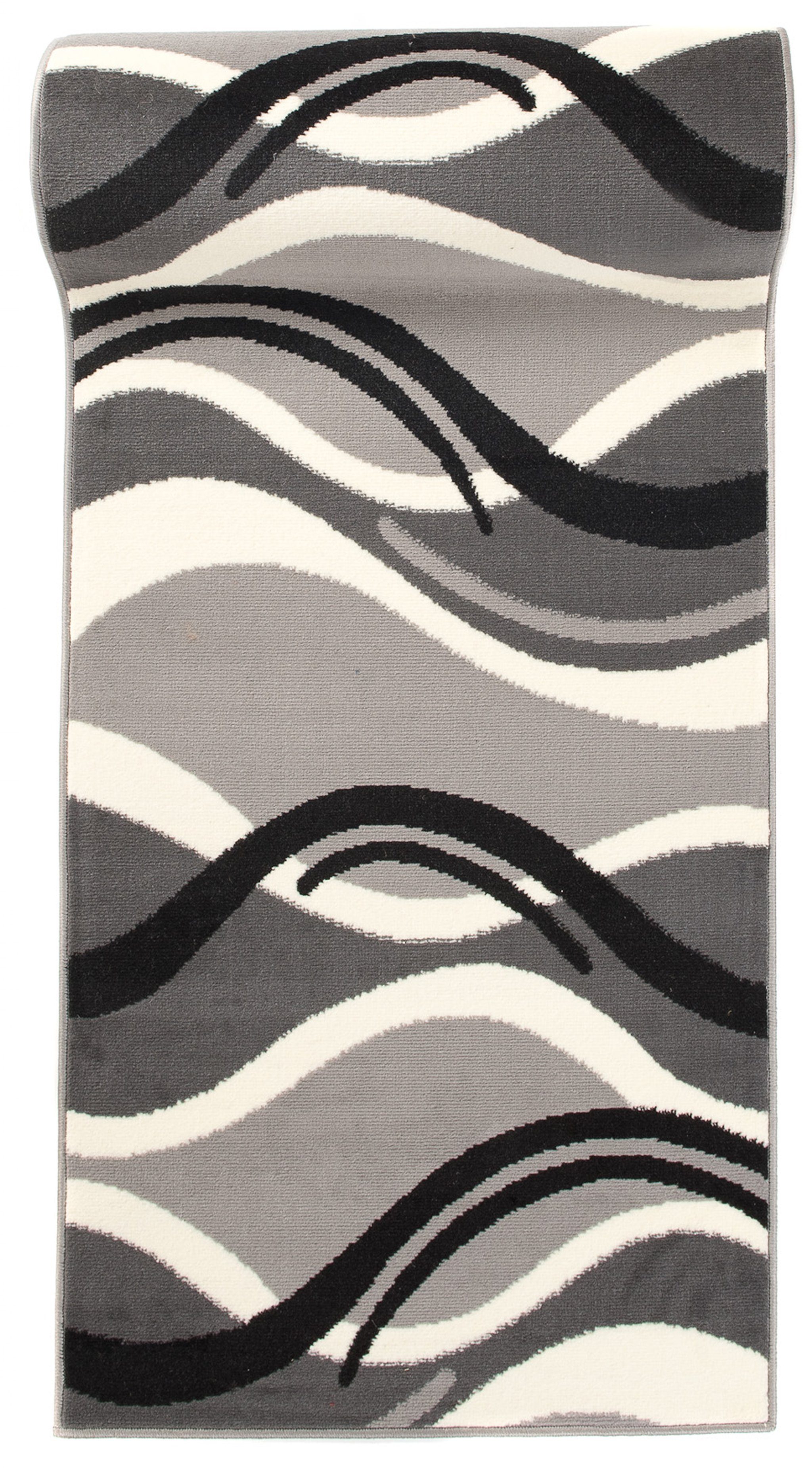 Läufer Läufer Flurläufer Modern für Vorzimmer 80 cm Breit Grau, Mazovia, 80 x 100 cm, Kurzflor, Meterware, Höhe 8 mm, Kurzflor - niedrige Florhöhe