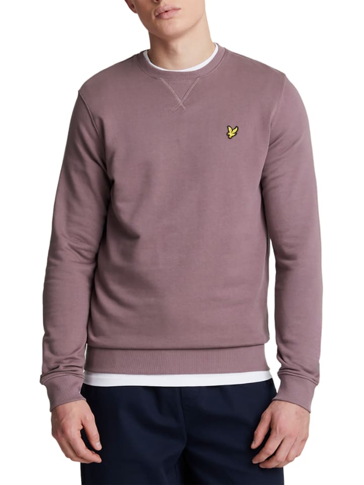 Lyle & Scott Sweatshirt in Dunkler Lilaton günstig kaufen