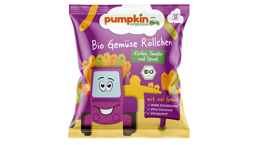 pumpkin organics Bio Gemüse Röllchen 20 g